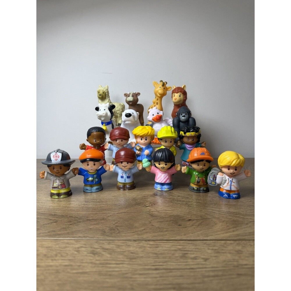 Fisher Price Little People Mixed 19 Pc Lot 2007 - 2023 Animals & People